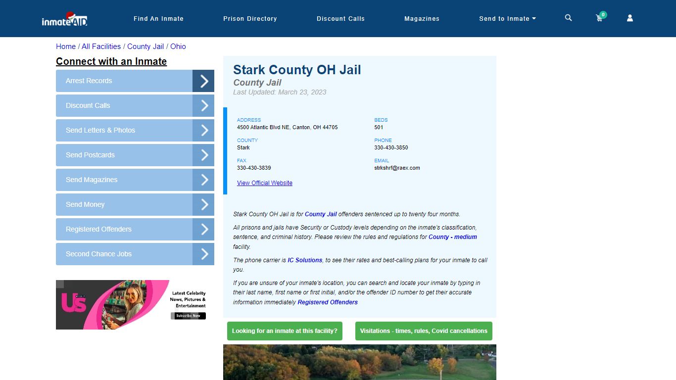 Stark County OH Jail - Inmate Locator - Canton, OH